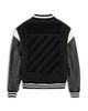 Off-white Off-White Wool & Leather Logo Graphic Varsity Jacket - 2