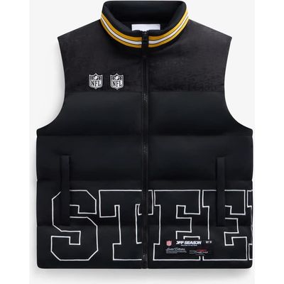 Off Season Off Season Unisex Black Pittsburgh Steelers Team Puffer Vest 