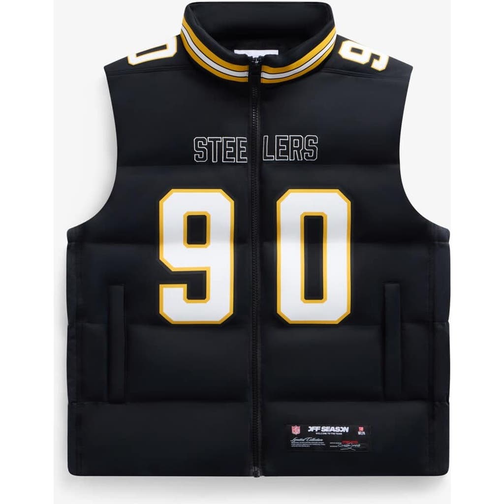 Off Season Off Season Unisex T.J. Watt Black Pittsburgh Steelers Player Puffer Vest 