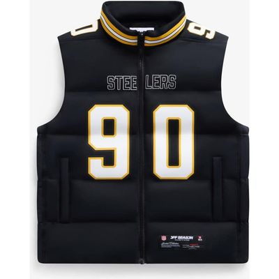 Off Season Off Season Unisex T.J. Watt Black Pittsburgh Steelers Player Puffer Vest 