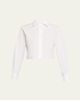 Officine Generale Cataleya Cropped Cotton Poplin Shirt - 1