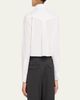 Officine Generale Cataleya Cropped Cotton Poplin Shirt - 3