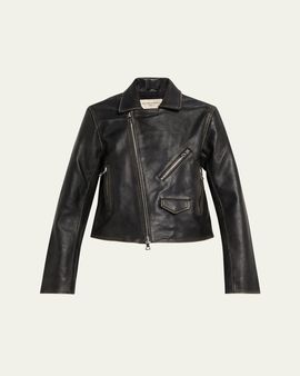 Officine Generale Coco Perfecto Leather Jacket
