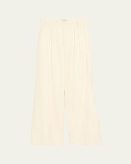 Officine Generale Elia Pleated Wool Pants