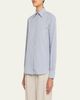 Officine Generale Ella Long-Sleeve Textured Japanese Cotton Shirt - 4