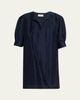 Officine Generale Gigi Italian Linen Mini Dress - 1
