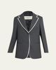 Officine Generale Giovanni Oversized Pinstripe Jacket - 1