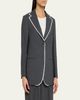 Officine Generale Giovanni Oversized Pinstripe Jacket - 4