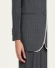 Officine Generale Giovanni Oversized Pinstripe Jacket - 5