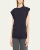 Officine Generale Inaya Asymmetric Jersey Tee - 4