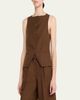 Officine Generale Lane Italian Linen Vest - 4