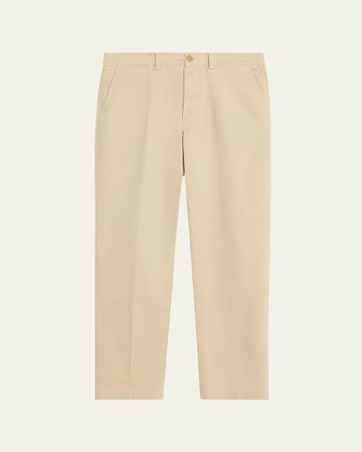 Officine Generale Men's Cotton Twill Straight Fit Five-Pocket Pants