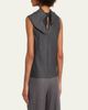 Officine Generale Milia Sleeveless Drape-Neck Top - 3