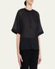 Officine Generale Noria Cotton Voile Shirt - 4