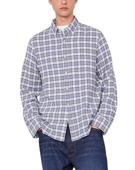 Officine Generale Officine Generale Arsene Waffled Checked Shirt