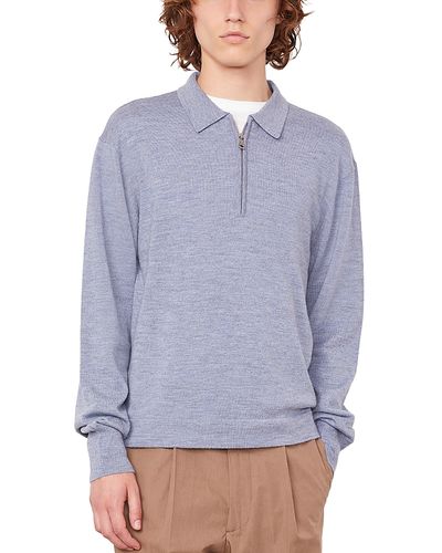 Officine Generale Officine Generale Bene Zip Sweater Polo