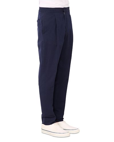 Officine Generale Officine Generale Drew Cotton Seersucker Trousers
