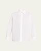 Officine Generale Yari Cotton Poplin Button-Front Shirt - 1