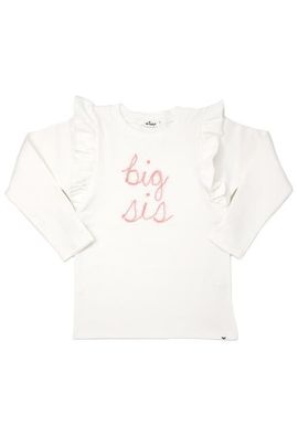 oh baby! oh baby! "big sis" Pink Eyelash Millie Long Sleeve Tee