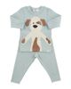 Oh Baby oh baby! Boys' Puppy Applique Two Piece Set - 1
