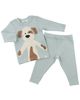 Oh Baby oh baby! Boys' Puppy Applique Two Piece Set - 3
