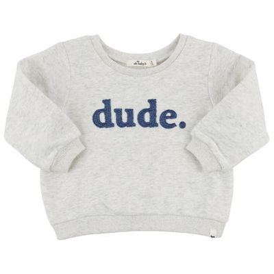 oh baby! oh baby! "Dude" Denim Applique Brooklyn Boxy
