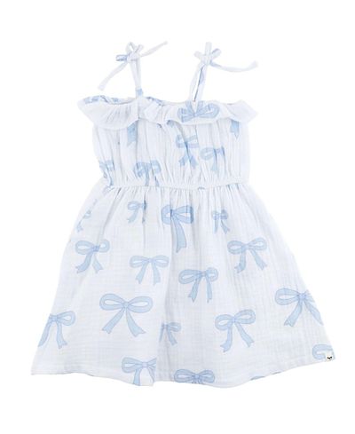 Oh Baby oh baby! Girls' Big Bows Harriet Ruffle Cinched Dress