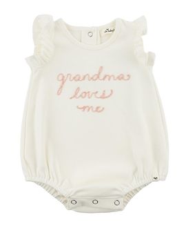 Oh Baby oh baby! Girls' Grandma Loves Me Embroidered Bubble