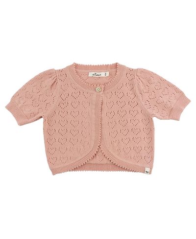 Oh Baby oh baby! Girls' Hearts Pointelle Juliet Cardigan