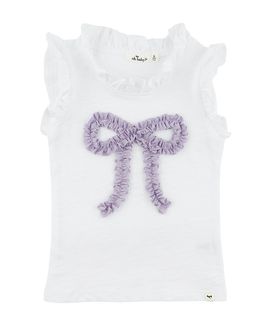 Oh Baby oh baby! Girls' Rebekah Ruffle Bow Lavendar Sparkle Tank -Baby, Little Kid