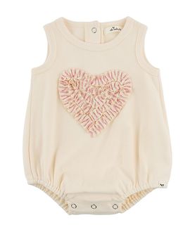 Oh Baby oh baby! Girls' Stripe Ruffle Heart Bubble