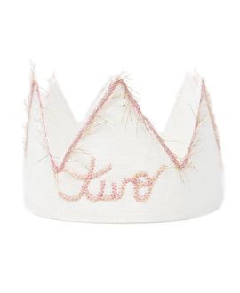 Oh Baby oh baby! Girls' two Linen Crown