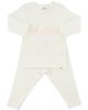 oh baby! oh baby! "hello" Pale Pink Embroidered Two Piece Set - 1