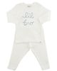 oh baby! oh baby! "lil bro" Fog Embroidered Two Piece Set - 1
