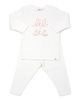 oh baby! oh baby! "lil sis" Pink Sparkle Embroidered Two Piece Set - 1