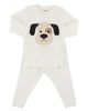 oh baby! oh baby! Puppy Face Applique Long Sleeve Two Piece Set - 4