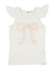 oh baby! oh baby! Ruffle Bow Pink Silver-Fleck Tulle Flutter Tank - 1