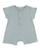 oh baby! oh baby! Twinkle Pointelle Raw Edge Short Button Romper - 1