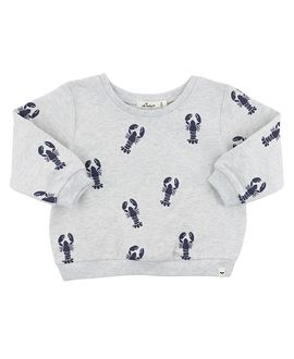 Oh Baby oh baby! Unisex Lobsters Print Brooklyn Boxy Sweatshirt