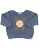 Oh Baby oh baby! Unisex Terry Baseball Applique Brooklyn Boxy Sweatshirt - 1