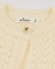 oh baby! oh baby! Wave Stitch Juliet Pointelle Short Sleeve Cardigan - 4