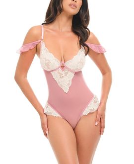 Oh La La Cheri Oh La La Cheri Cassandra Sheer Lace Teddy