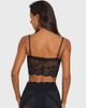 Oh Polly Oh Polly lace cami top set in black - 3