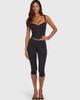 Oh Polly Oh Polly lace trim corset top set in black pinstripe - 1