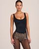 Oh Polly Oh Polly satin jersey low rise hot pant set in leopard-Brown - 2