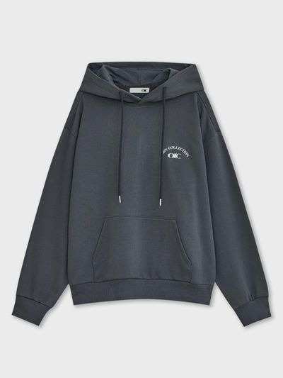 OIOI COLLECTION Arch Logo Hoodie [COOL GREY]