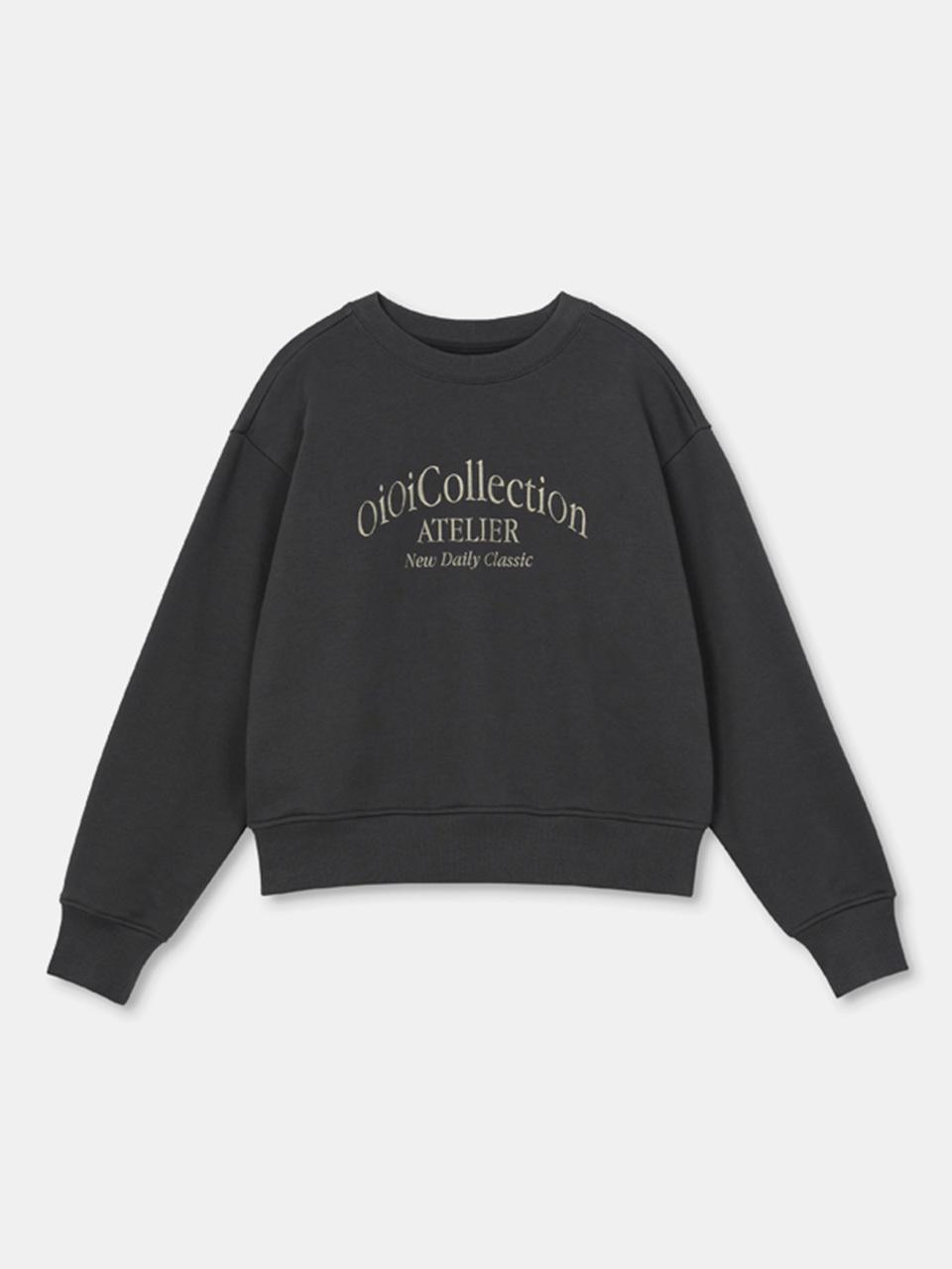 OIOI COLLECTION Atelier Sweatshirt T-Shirt [DARK GREY]