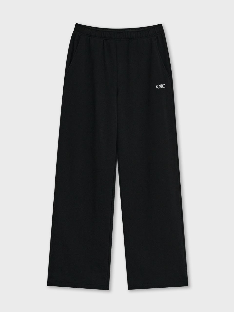 OIOI COLLECTION Basic Logo Sweatpants [BLACK]