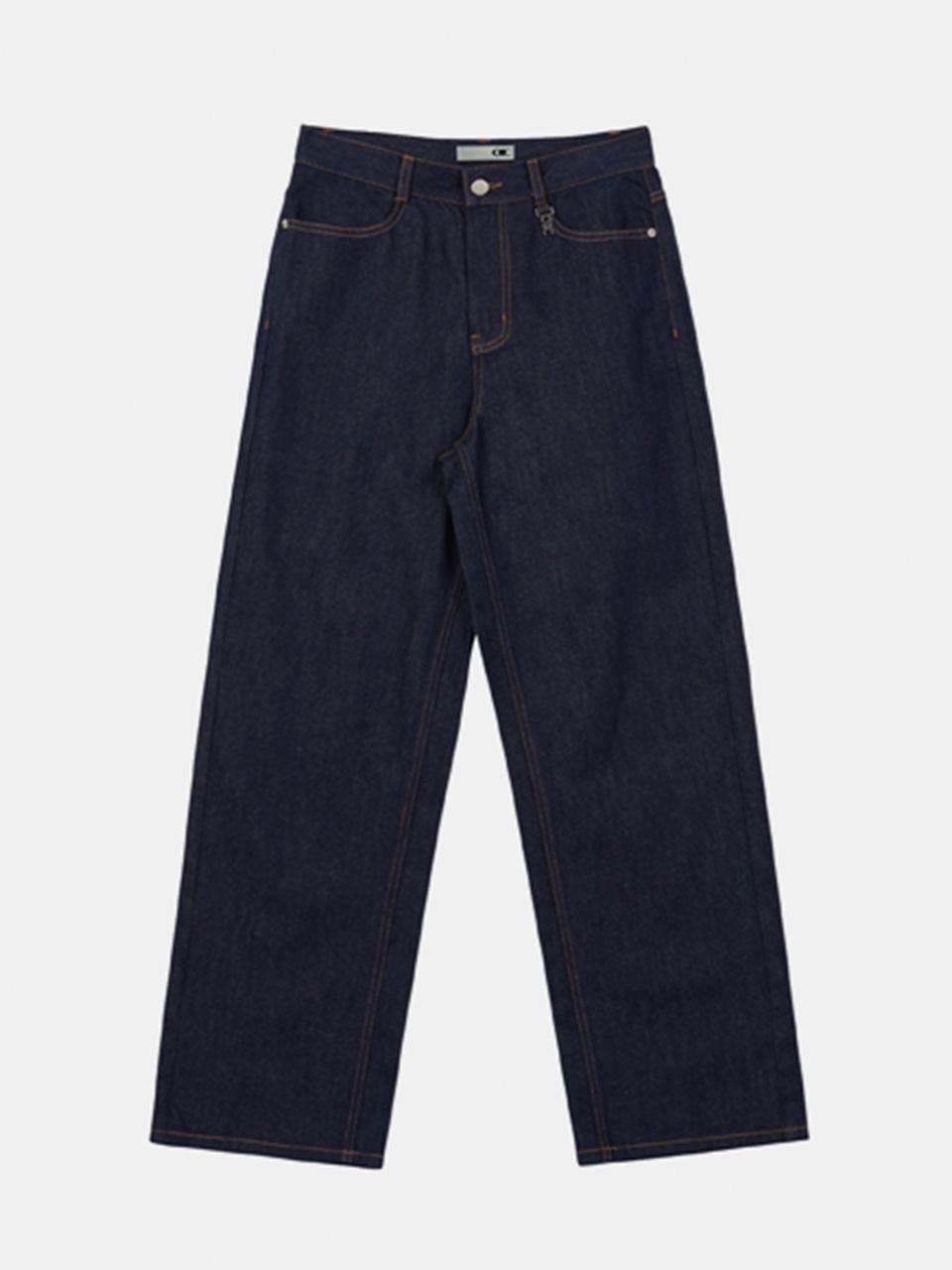 OIOI COLLECTION Classic Semi-Wide Denim Pants [Indigo]