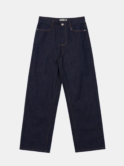 OIOI COLLECTION Classic Semi-Wide Denim Pants [Indigo]